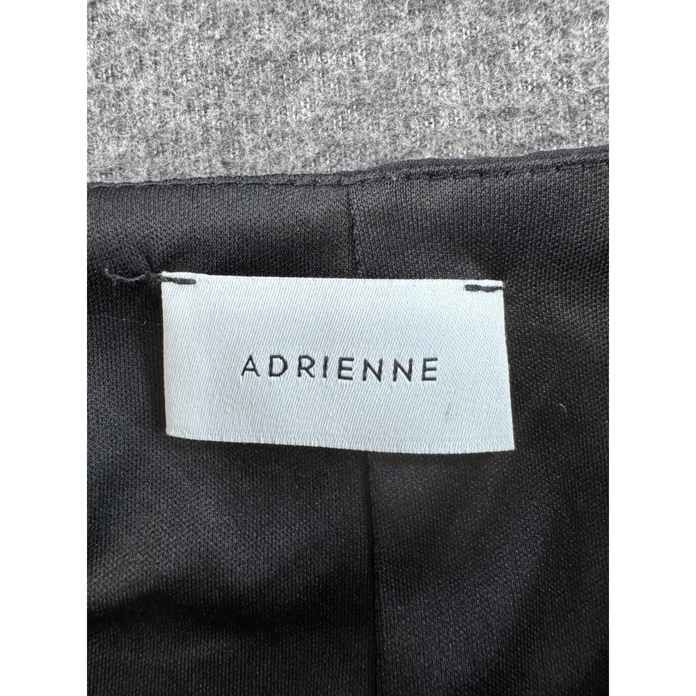 Adrienne Womens Black Ruched Puff Sleeve V-Neck Blouse Top XL - Picture 2 of 6